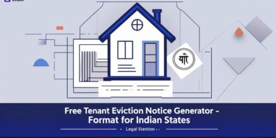 Free Tenant Eviction Notice Generator India – State-Specific Legal Format in PDF