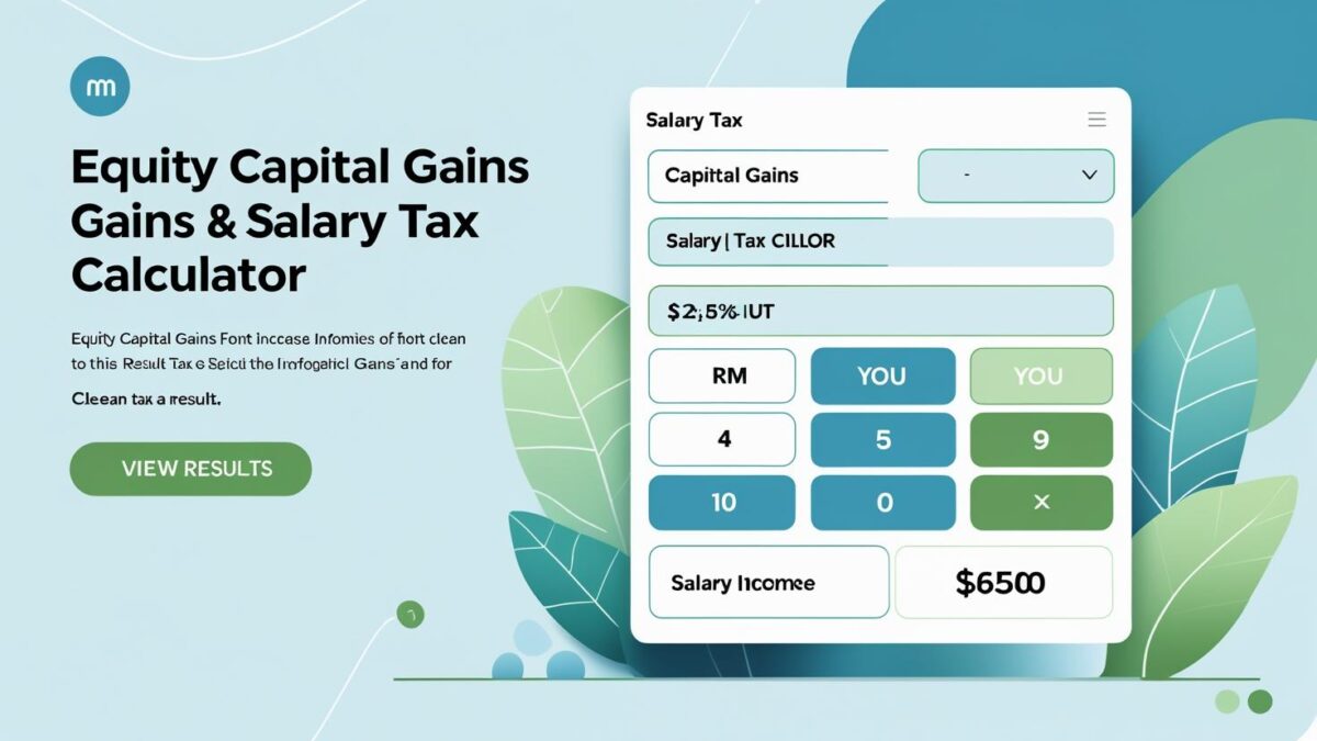 Equity Capital Gains & Salaried Tax Calculator