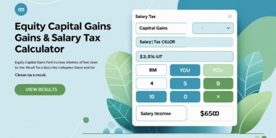 Equity Capital Gains & Salaried Tax Calculator