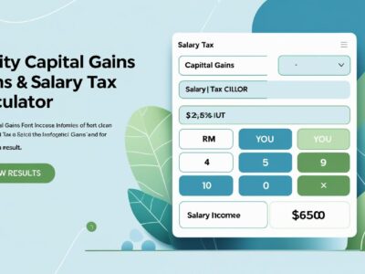 Equity Capital Gains & Salaried Tax Calculator