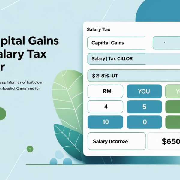 Equity Capital Gains & Salaried Tax Calculator