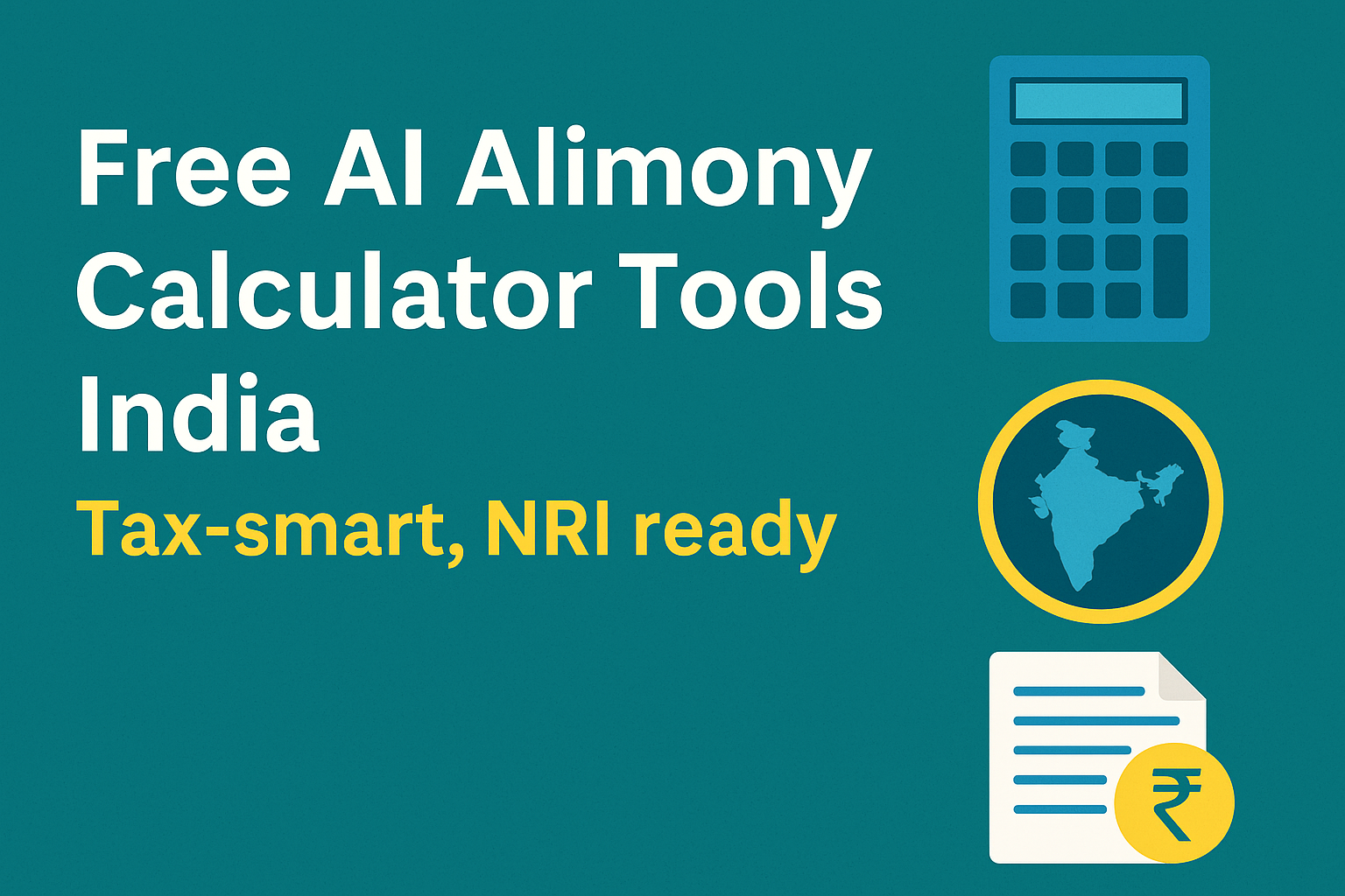 Free AI Alimony Calculator Tools India - Tax-smart, NRI ready
