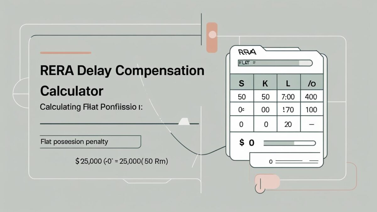 RERA Delay Compensation Calculator | Flat Possession Penalty
