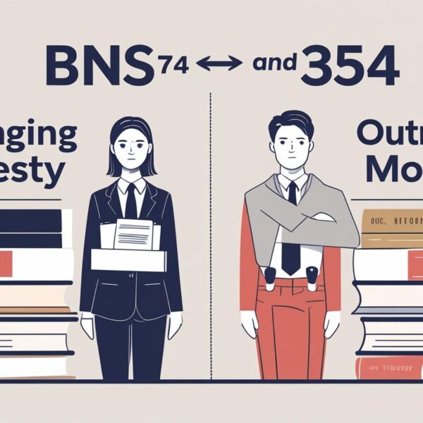 BNS §74 vs. IPC §354 (Outraging Modesty)
