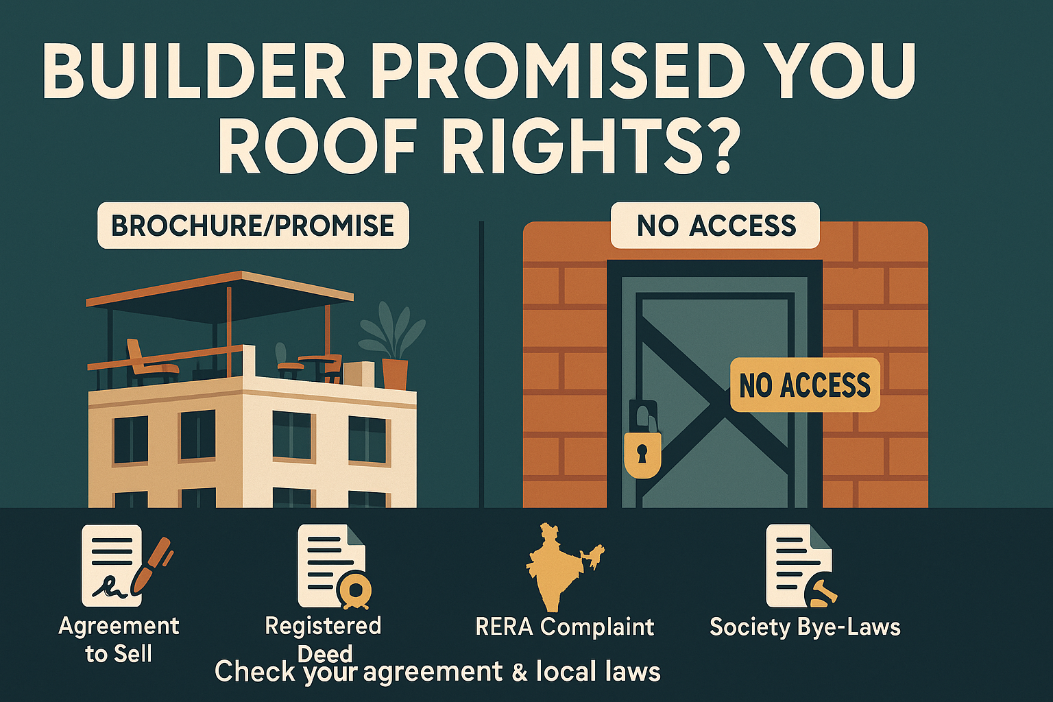 Builder Promised Roof Rights Verbally? Your Legal Guide (India)