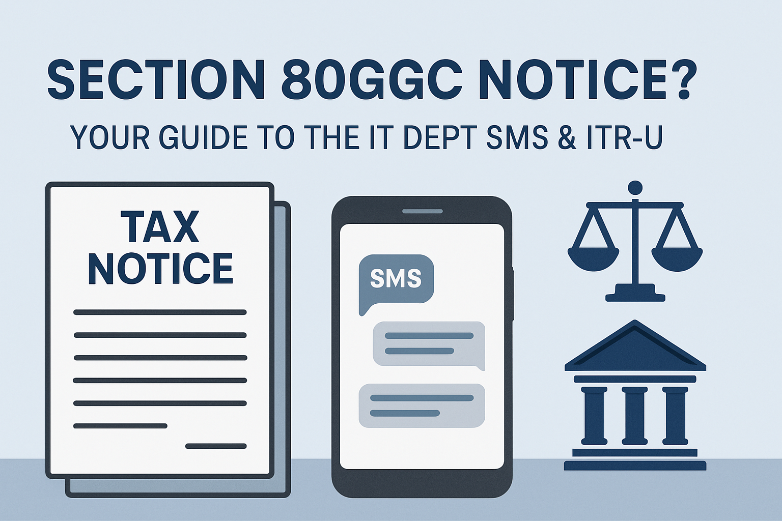 Section 80GGC Notice? Your 2024 Guide to the IT Dept SMS & ITR-U