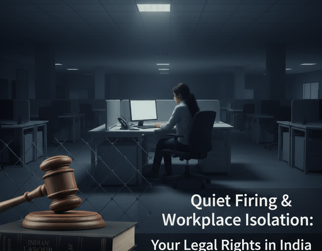 Quiet Firing & Workplace Isolation: Your Legal Rights in India