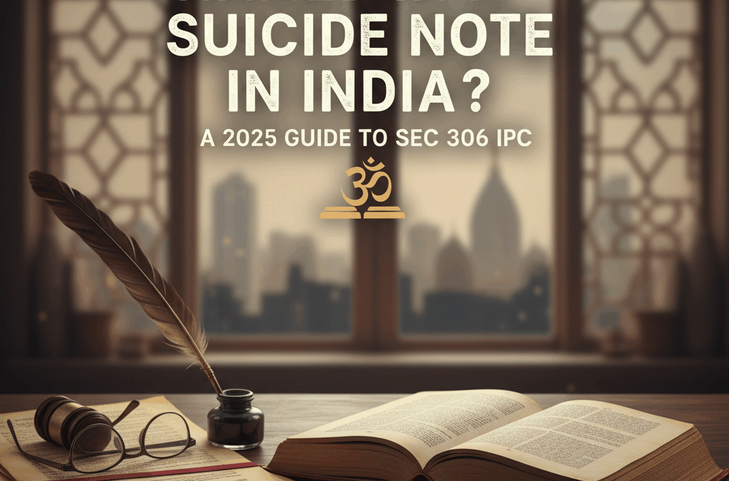 Named in a Suicide Note in India? A 2025 Guide to Sec 306 IPC