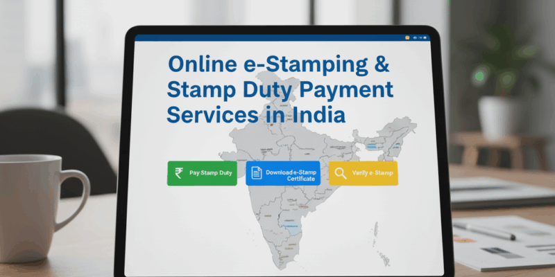 Online e-Stamping & Stamp Duty Payment Services in India