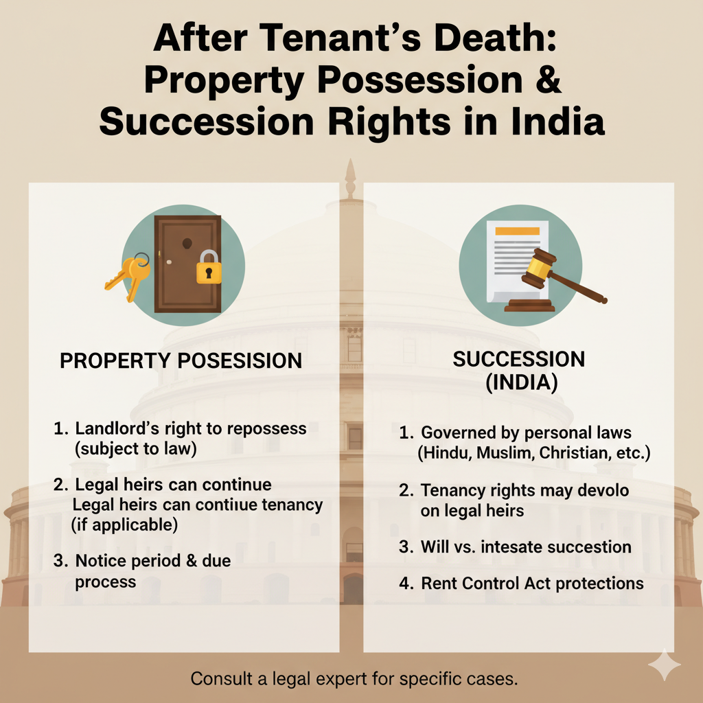 After Tenant's Death: Property Possession & Succession Rights in India