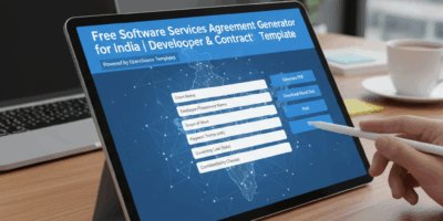 Free Software Services Agreement Generator for India | Developer & Freelancer Contract Template