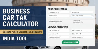 Business Car Tax Calculator India Tool: Calculate Vehicale Depreciation & Deductions