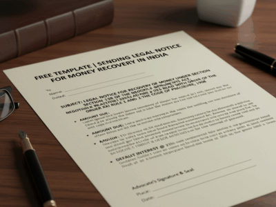 Legal Notice for Money Recovery in India (Updated 2025) - A Complete Guide by Evaakil.com