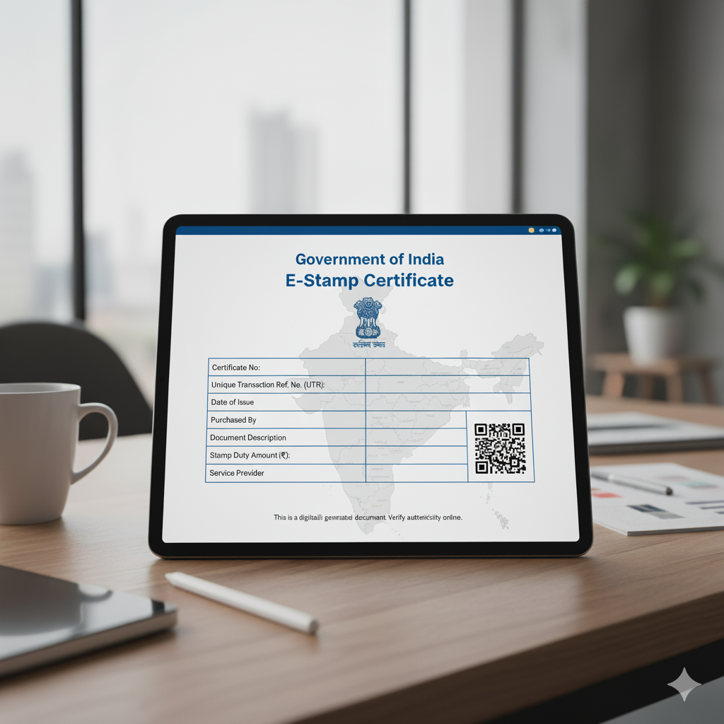 Sample e-Stamp Certificate