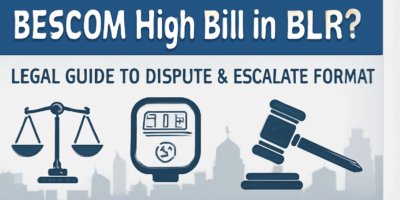 BESCOM High Bill in BLR? Legal Guide to Dispute & Escalate Format