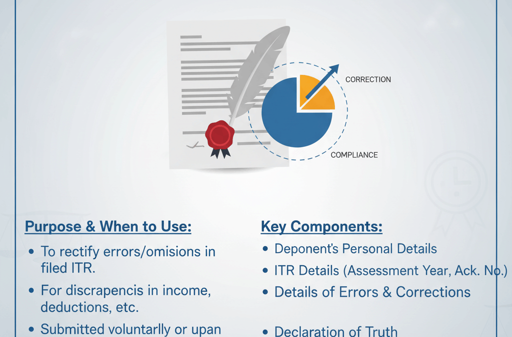 Affidavit for Correcting Tax Returns in India