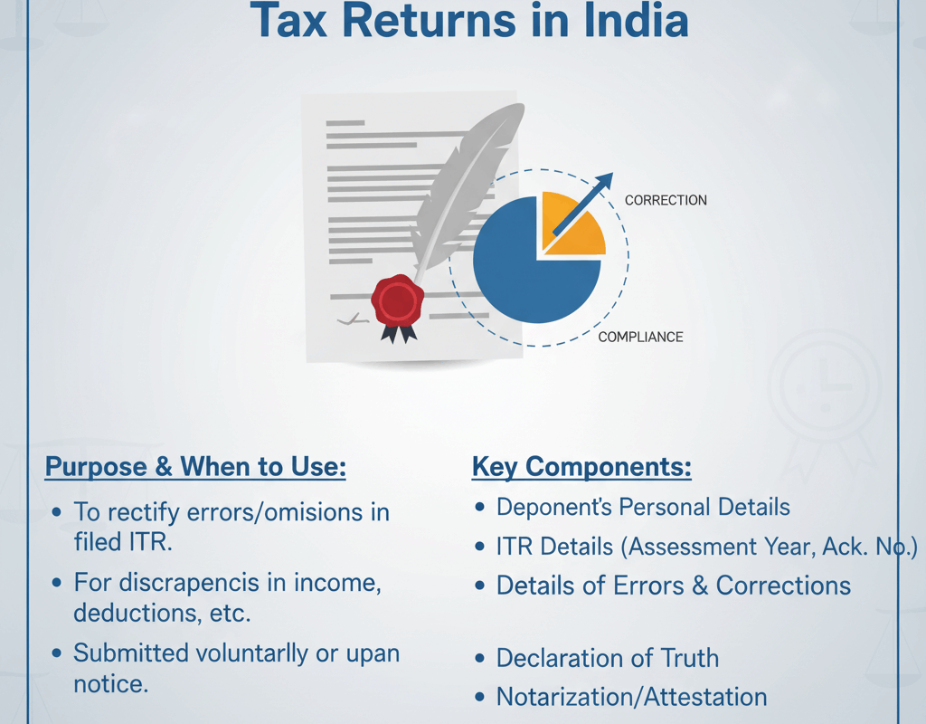Affidavit for Correcting Tax Returns in India