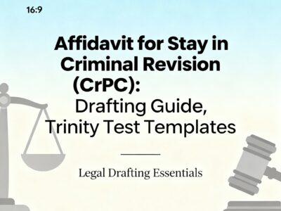 Affidavit for Stay in Criminal Revision (CrPC) Drafting Guide, Trinity Test Templates