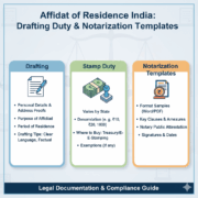 Affidavit of Residence India (2025): A Complete Guide to Drafting, Stamp Duty & Notarization | State-wise Rules & Templates