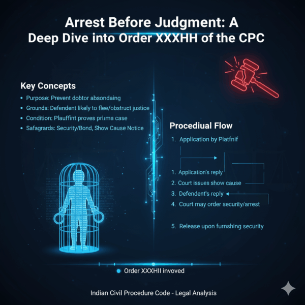 Arrest Before Judgment A Deep Dive into Order XXXVIII of the CPC