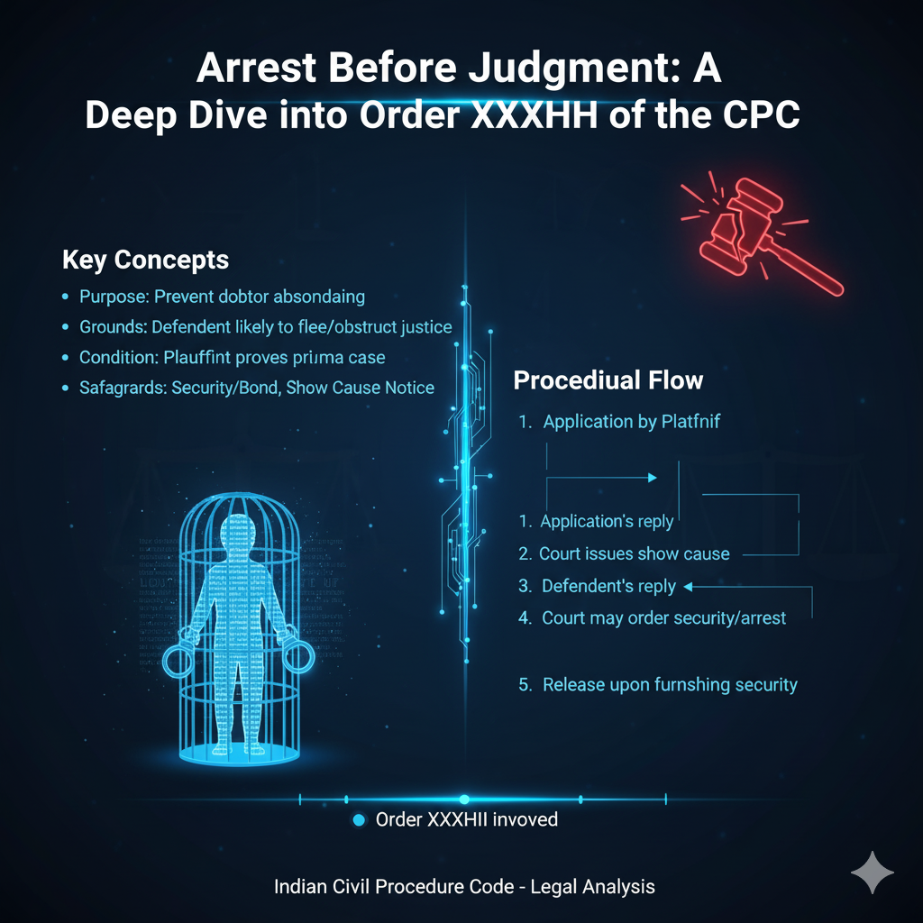 Arrest Before Judgment (O.38 CPC) Procedure, Grounds & Affidavit Format