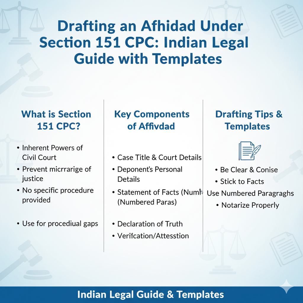 Drafting an Affidavit Under Section 151 CPC Indian Legal Guide with Templates
