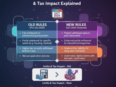 EPFO Withdrawal Rules Oct 2025 New vs Old PF Rules, Limits & Tax Impact Explained