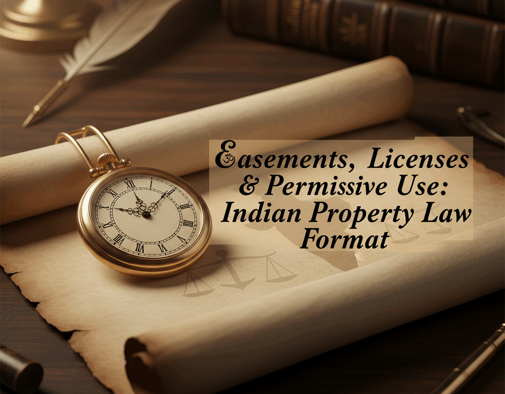 Easements, Licenses & Permissive Use Indian Property Law Format