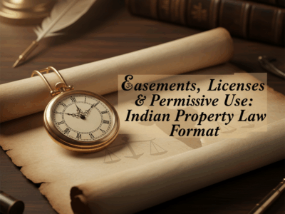 Easements, Licenses & Permissive Use Indian Property Law Format