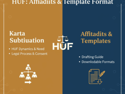 Karta Substitution Procedure for HUF Affidavits & Template Format