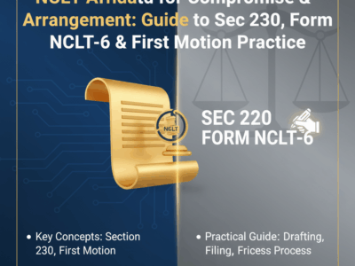 NCLT Affidavit for Compromise & Arrangement Guide to Sec 230, Form NCLT-6 & First Motion Practice