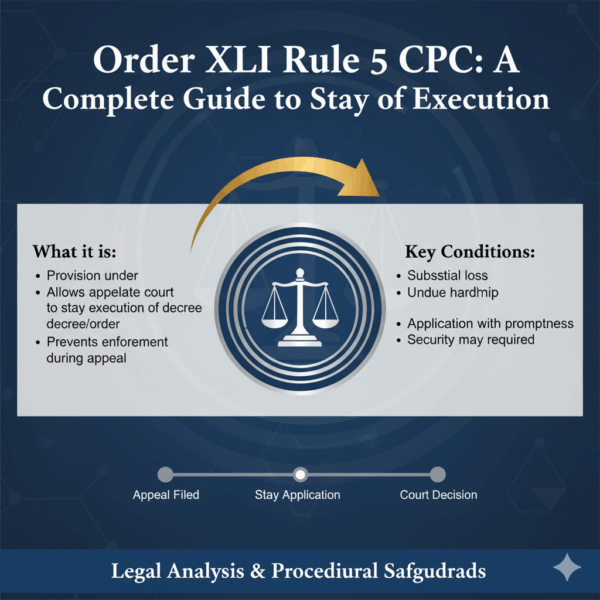 Order XLI Rule 5 CPC A Complete Guide to Stay of Execution