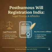 Posthumous Will Registration India Legal Process & Affidavits