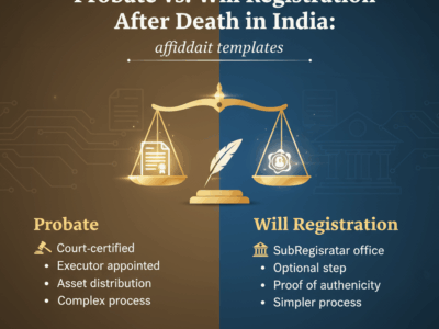 Probate vs. Will Registration After Death in India affidavit templates