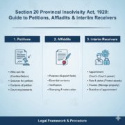 Section 20 Provincial Insolvency Act, 1920 Guide to Petitions, Affidavits & Interim Receivers