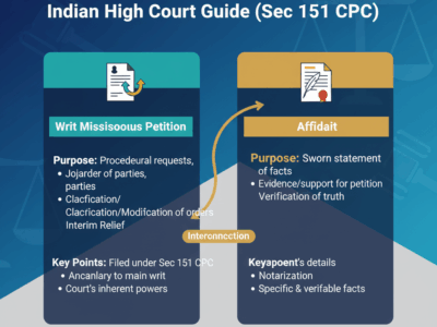 Writ Miscellaneous Petition & Affidavit Indian High Court Guide (Sec 151 CPC)