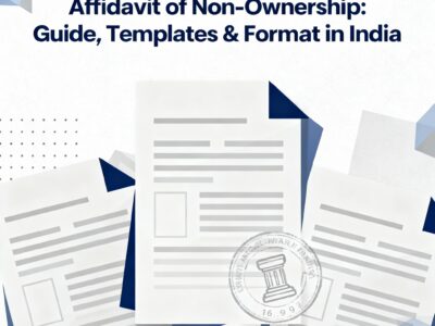 Affidavit of Non-Ownership Guide, Templates & Format in India'