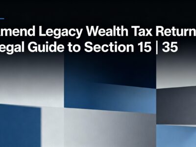Amend Legacy Wealth Tax Returns Legal Guide to Section 15 35