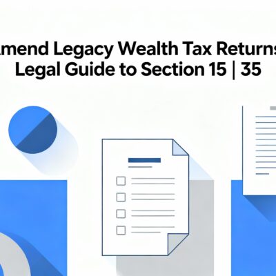 Amend Legacy Wealth Tax Returns Legal Guide to Section 15 35