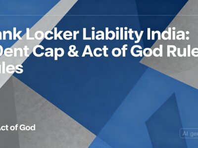 Bank Locker Liability India 100x Rent Cap & 'Act of God' Rules