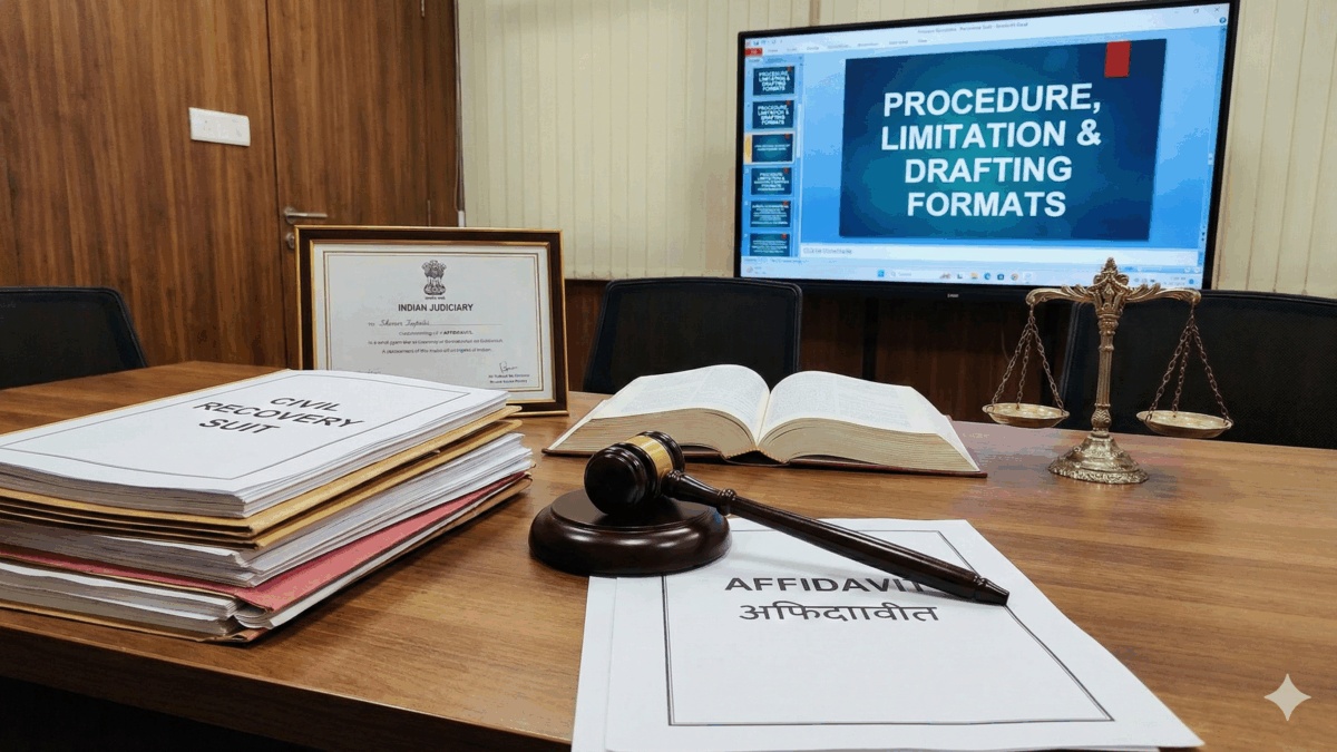 Civil Recovery Suit & Affidavit in India Procedure, Limitation & Drafting Formats