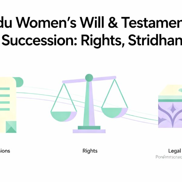 Hindu Women’s Will & Testamentary Succession Rights, Stridhan