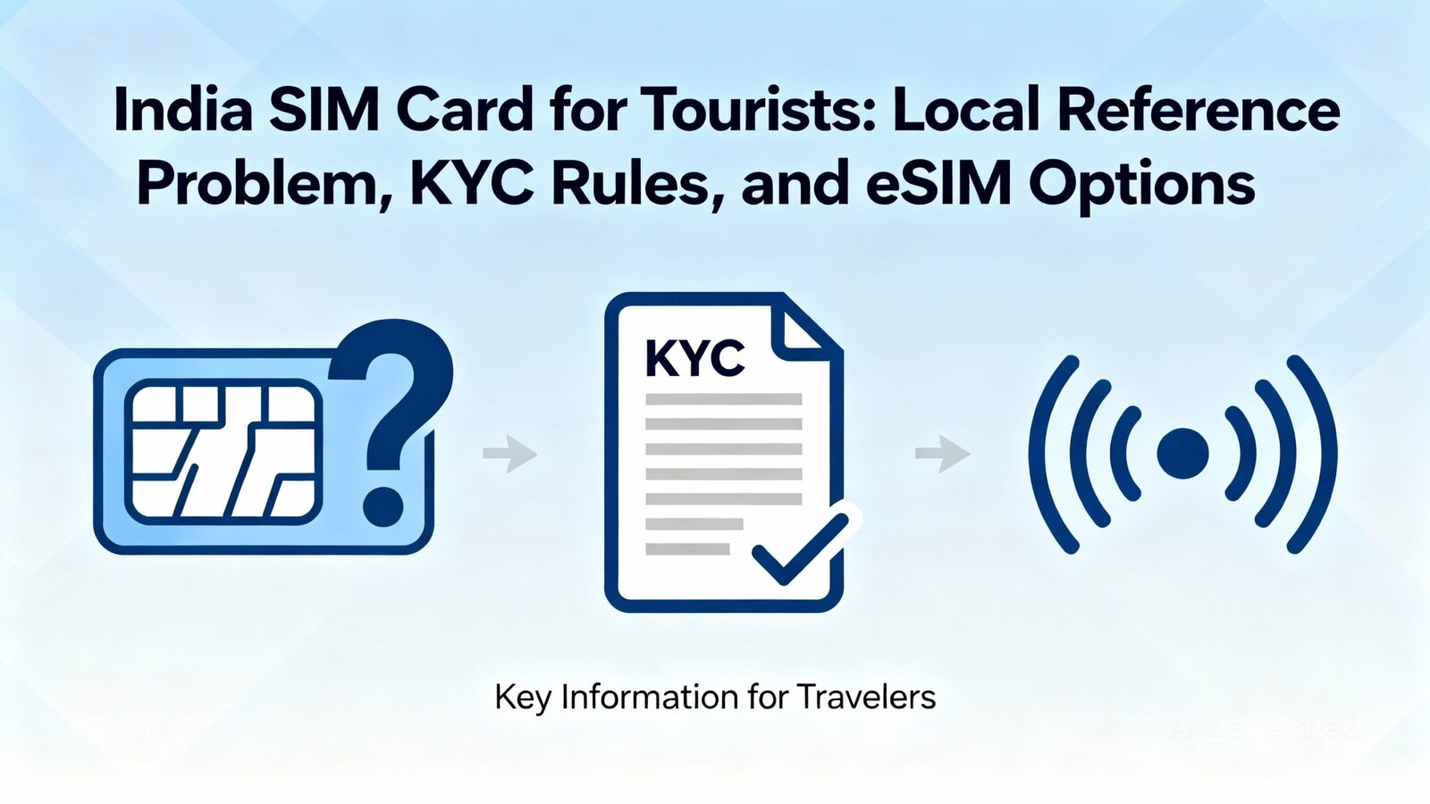 India SIM Card for Tourists 'Local Reference' Problem, KYC Rules, and eSIM Options