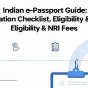Indian e-Passport Guide Application Checklist, Eligibility & Nri fees
