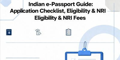 Indian e-Passport Guide Application Checklist, Eligibility & Nri fees