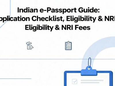 Indian e-Passport Guide Application Checklist, Eligibility & Nri fees