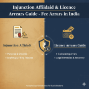 Injunction Affidavit & Licence Arrears Guide - Fee Arrears in India