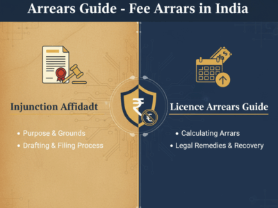 Injunction Affidavit & Licence Arrears Guide - Fee Arrears in India