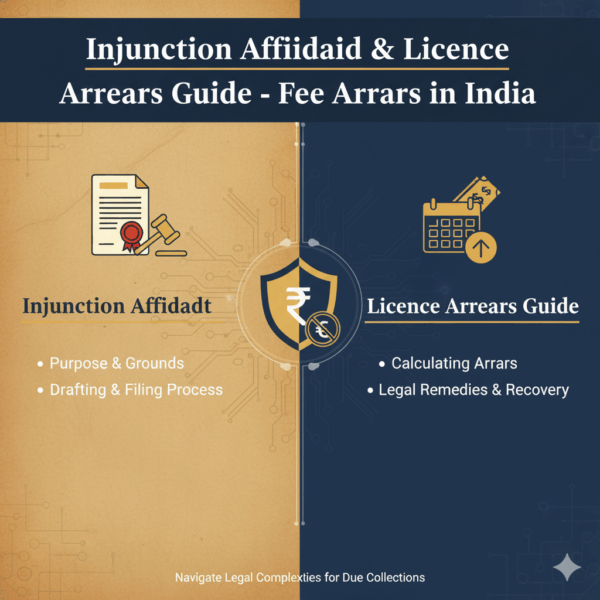 Injunction Affidavit & Licence Arrears Guide - Fee Arrears in India