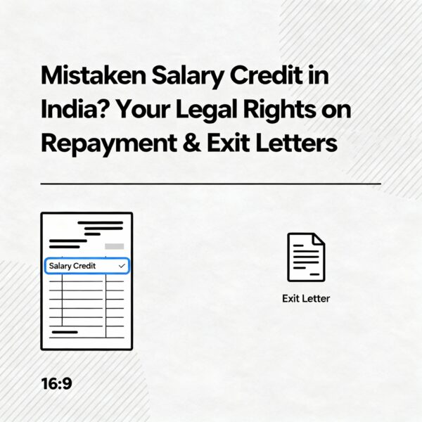 Mistaken Salary Credit in India Your Legal Rights on Repayment & Exit Letters